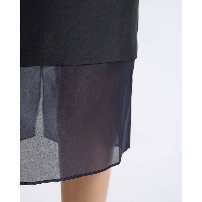 Cue Silk Organza Contrast Midi Skirt image number 6